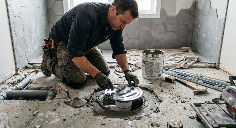 Linear Drain Installation in Denver, CO