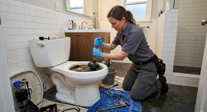 Toilet Drain Repair in Columbus, OH